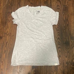 Gray North face short sleeve t-shirt